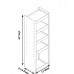 Storage Shelf Tower to fit Mercedes Metris - 40"H x 9"D x 13W